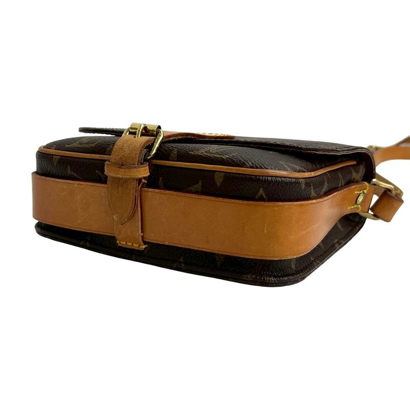 Louis Vuitton Vintage Cartesiere PM Monogram Leather Shoulder Bag Pochette — view 9