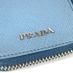 Prada Key Case Logo Leather Blue — view 4