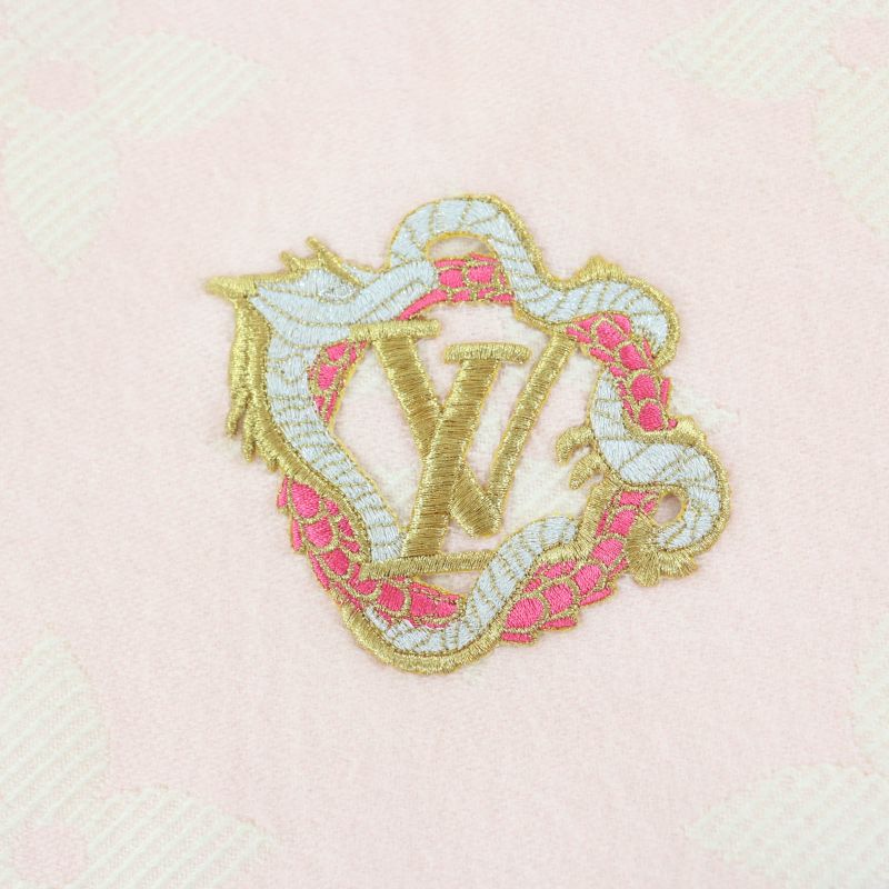 Louis Vuitton 2023 100% Wool Escential Precious Dragon Fringe Scarf — view 6