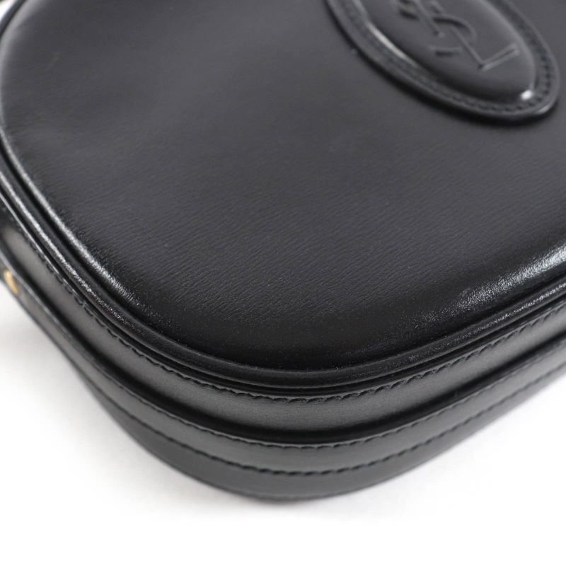 Saint Laurent Paris YSL Logo Camera Bag Leather Shoulder Black — view 8