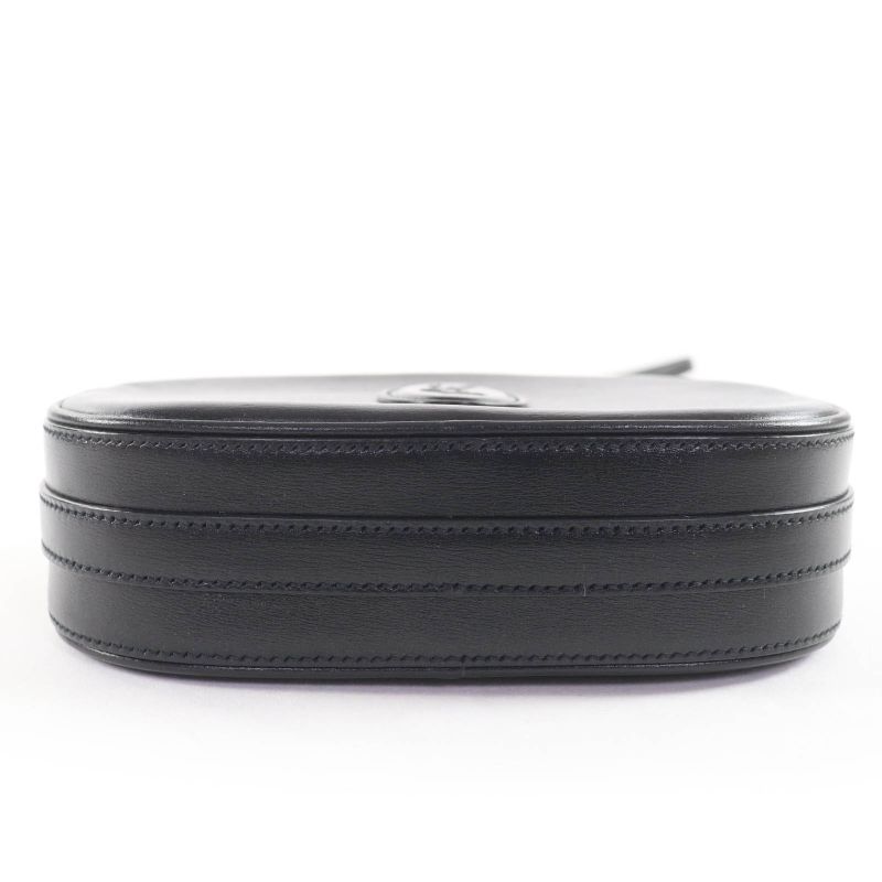Saint Laurent Paris YSL Logo Camera Bag Leather Shoulder Black — view 4