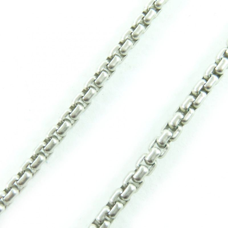 Hermes Meli Melo H Logo Pendant Necklace Silver Blue — view 6
