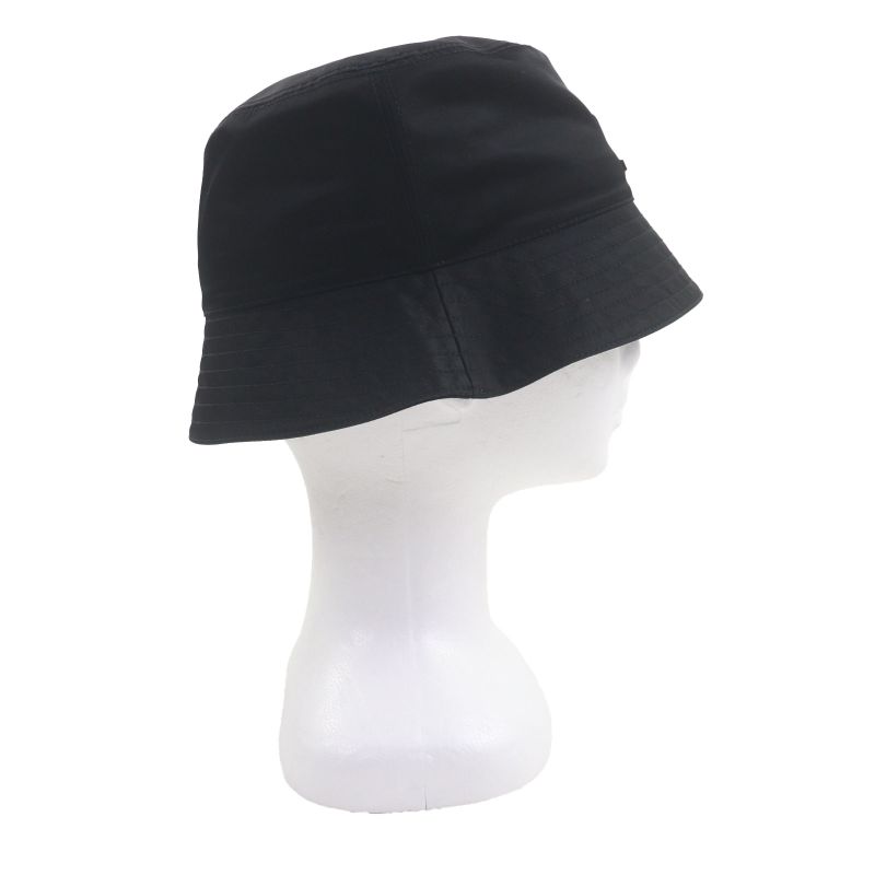 Prada 20 SS 2 Hc137 re-Nylon Hat with Logo Black S Men — view 5