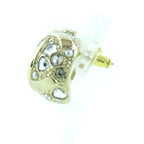 Chanel B25 P Abf219 Metal Strass Star Heart Motif Bijoux Ball Earrings — view 4