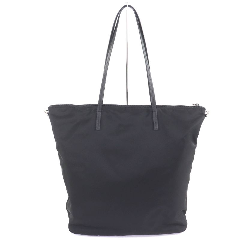 Prada 1 Bg189 2-way Nylon Shoulder Tote Bag With Leather Triangle Logo — view 2