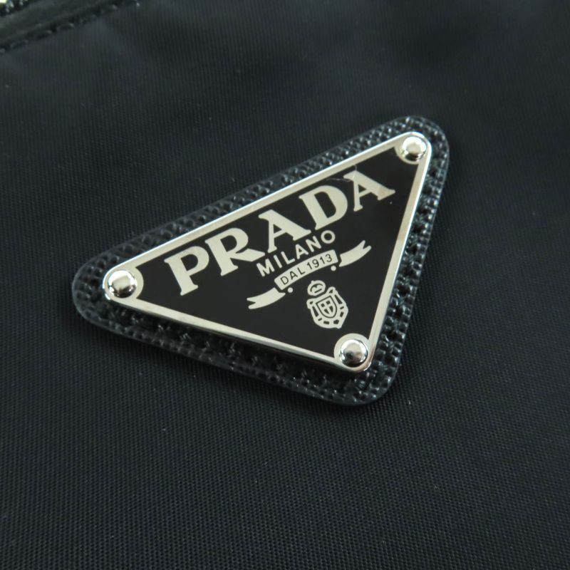 Prada 1 Bg189 2-way Nylon Shoulder Tote Bag With Leather Triangle Logo — view 9