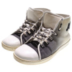 Dior Heart Logo Embroidery Gradient High Cut Shoes Sneakers White Black — view 2