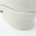 Chanel Loafer Leather Shoes White Gold Coco Mark — view 9