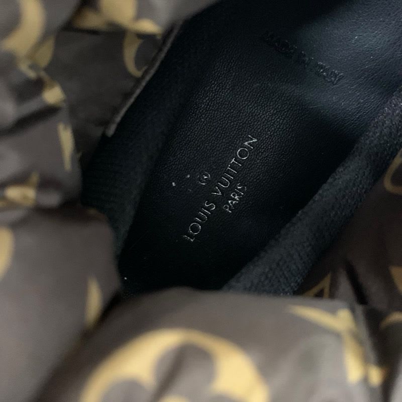 Louis Vuitton Pillow Line Monogram Boots Short Shoes Nylon Khaki Brown — view 8