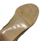 Hermes Frenchie Boots Short Shoes Suede Beige Silver Kelly Hardware — view 8