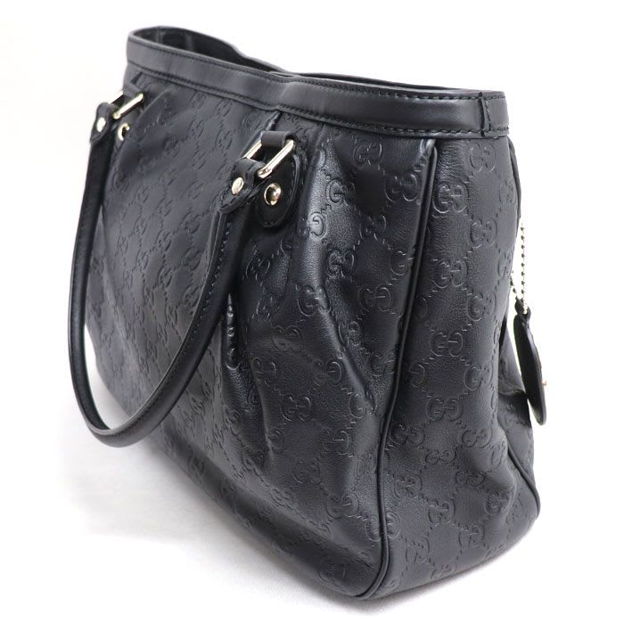 Gucci Guccissima Sookie Tote Bag Black — view 3