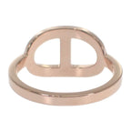 Hermes Chaine D'ancre Contour MM 53 no 13 B Ring 18K Pink Gold Diamond — view 5