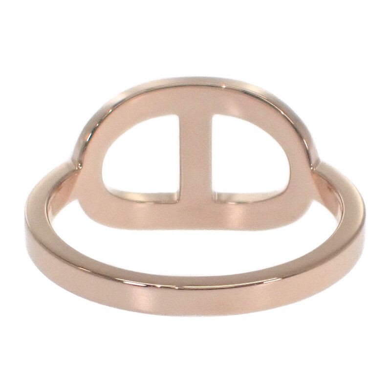 Hermes Chaine D'ancre Contour MM 53 no 13 B Ring 18K Pink Gold Diamond — view 5