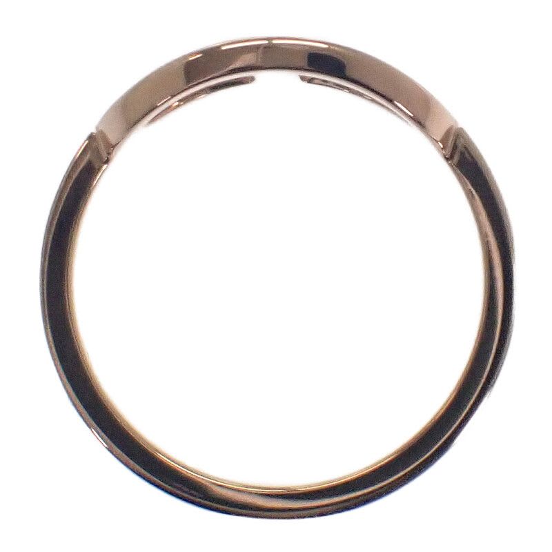 Hermes Chaine D'ancre Contour MM 53 no 13 B Ring 18K Pink Gold Diamond — view 6