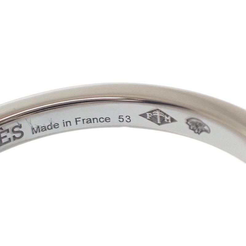 Hermes Chaine D'ancre Contour MM 53 no 13 B Ring 18Kwhite Gold Diamond — view 9