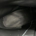 Louis Vuitton Fameline Monogram Boots Short Shoes Leather Patent Black — view 7