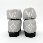 Louis Vuitton Pillow Line Monogram Boots Short Shoes Nylon White Black — view 6