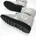 Louis Vuitton Pillow Line Monogram Boots Short Shoes Nylon White Black — view 7