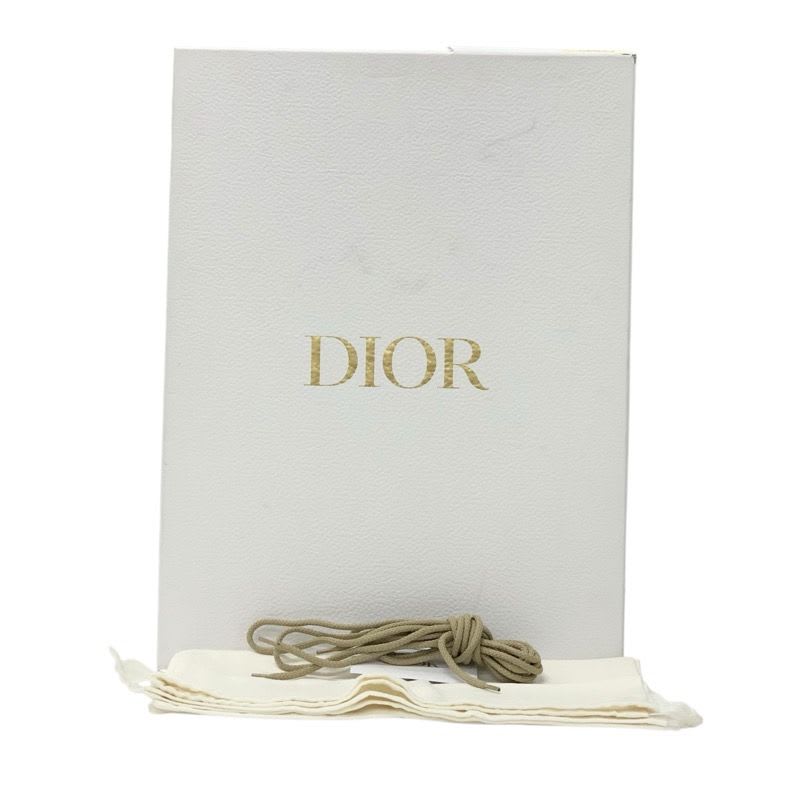 Christian Dior Boots Long Shoes Leather Beige Mesh Lace Up Medium — view 9