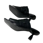 Hermes Hannah 95 Sandals Shoes Leather Black Mules — view 6