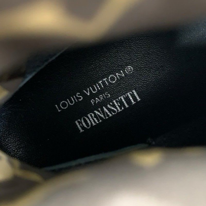 Louis Vuitton Pillow Line Monogram Boots Short Shoes Nylon Brown Multicolo — view 7