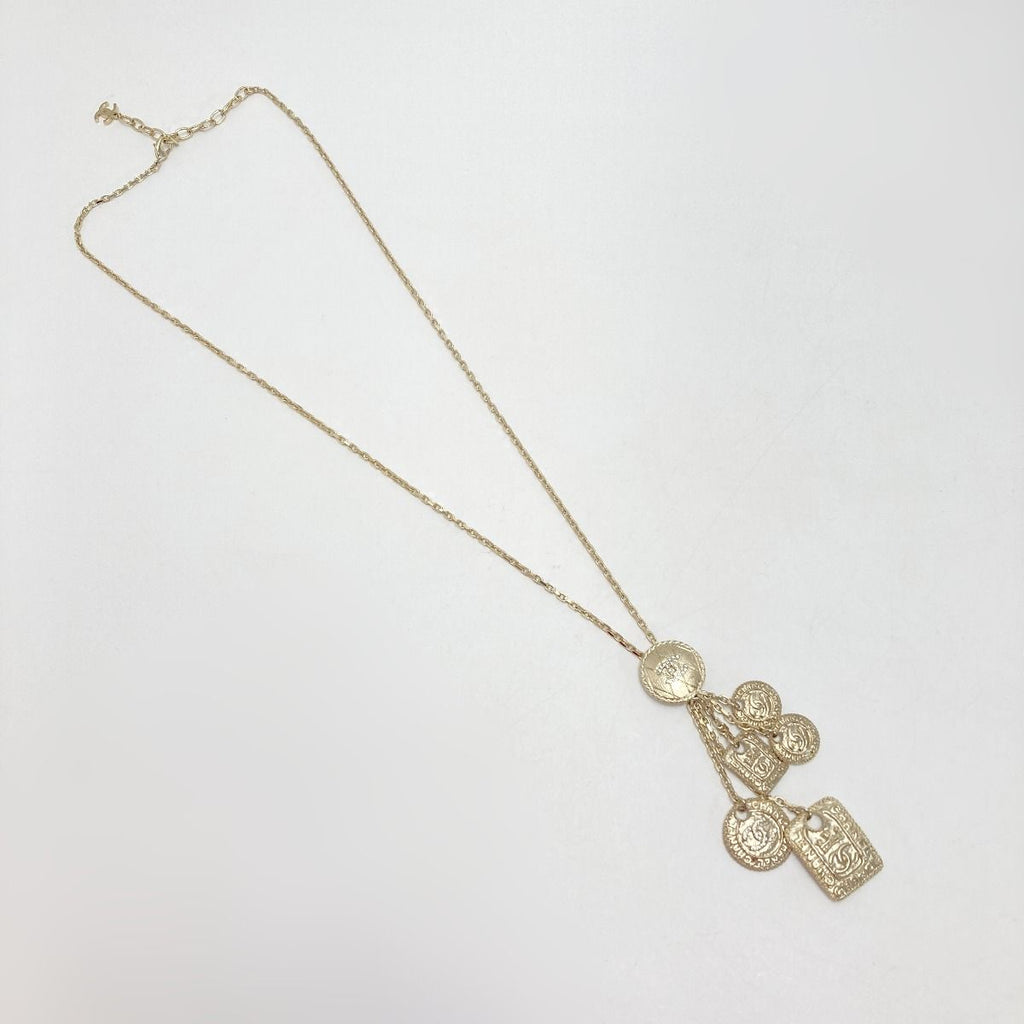 Chanel Metiers D'art Collection Necklace F21 a Gold GP Coco Mark Rhinestone — view 4