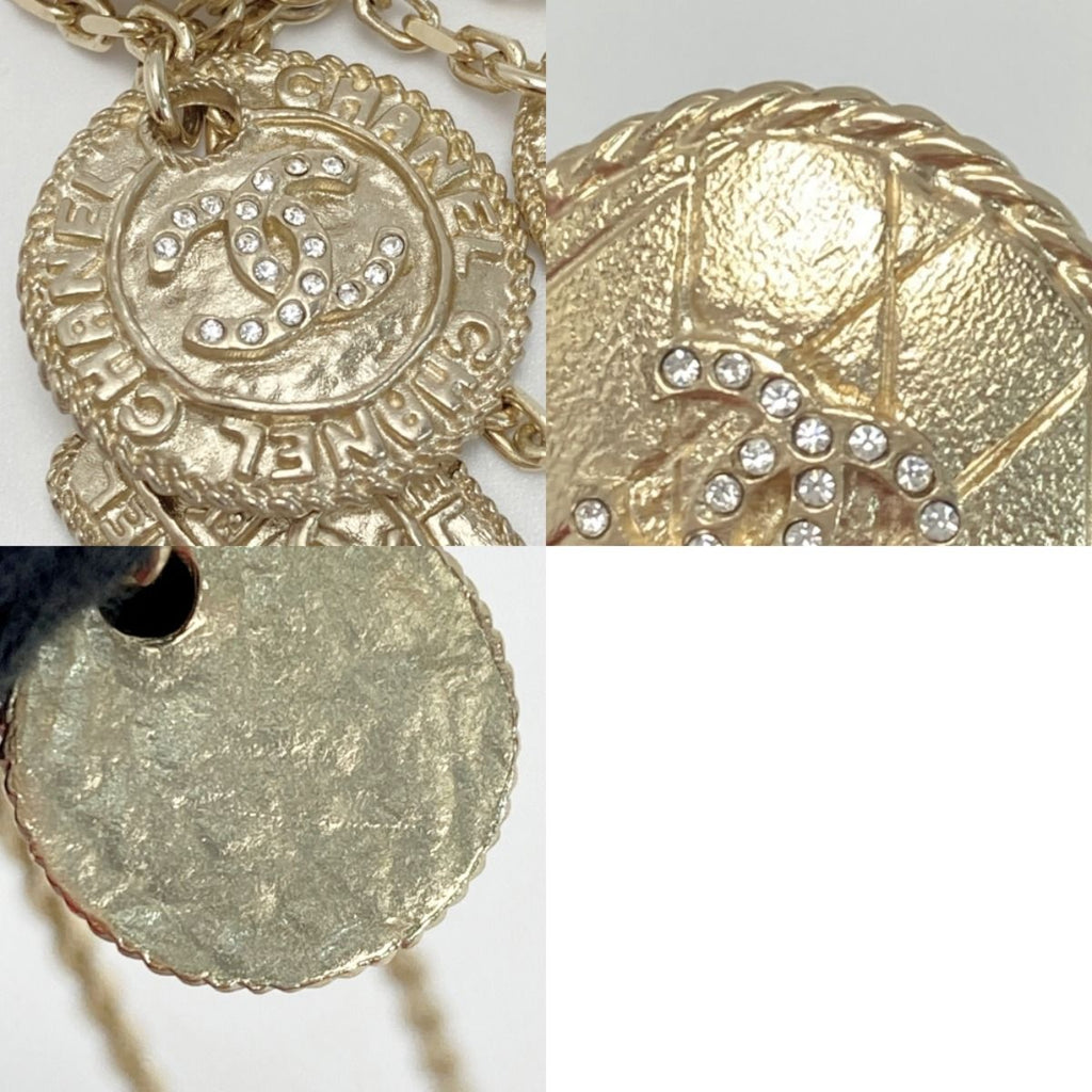 Chanel Metiers D'art Collection Necklace F21 a Gold GP Coco Mark Rhinestone — view 8