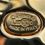 Chanel Coco Mark Heart Brooch L23 C Gold GP Rhinestone — view 5