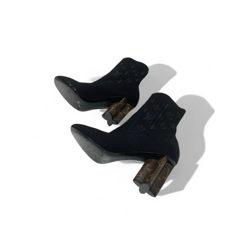 Louis Vuitton Silhouette Line Monogram Boots Short Shoes Fabric Leather — view 6