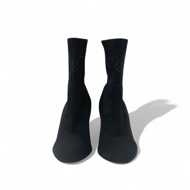 Louis Vuitton Silhouette Line Monogram Boots Short Shoes Fabric Leather — view 2