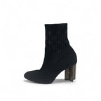 Louis Vuitton Silhouette Line Monogram Boots Short Shoes Fabric Leather — view 3