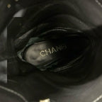 Chanel Boots Long Shoes Calfskin Black Coco Mark Middle — view 7