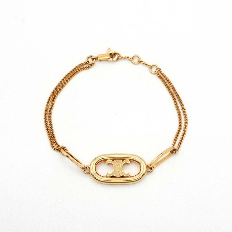 Celine Bracelet Bangle Cuff Gold Maillon Triomphe — view 3