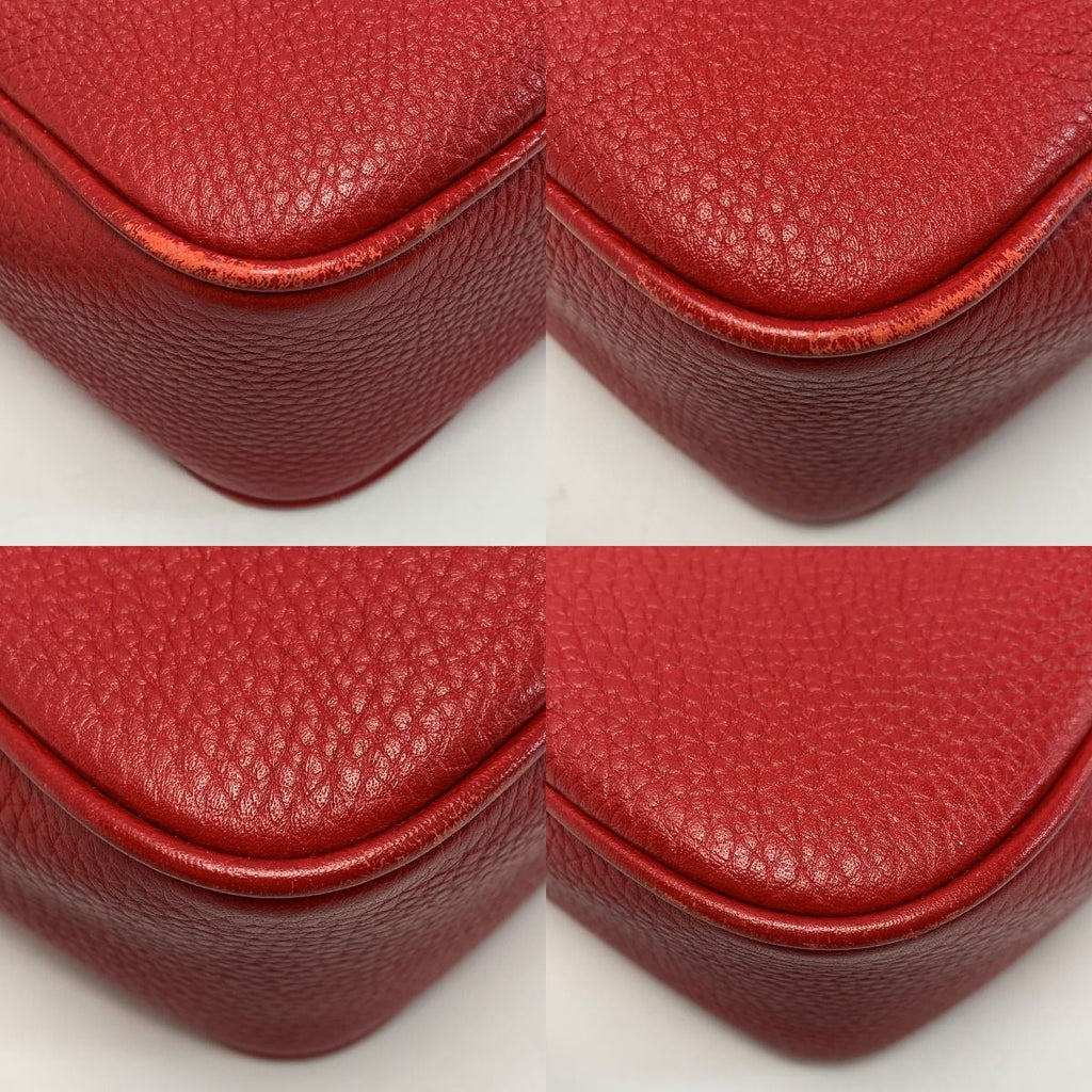 Gucci Soho Shoulder Bag Red Leather — view 5