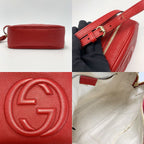 Gucci Soho Shoulder Bag Red Leather — view 3