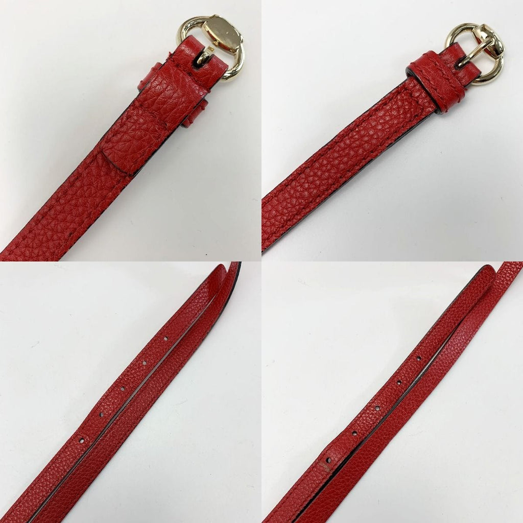 Gucci Soho Shoulder Bag Red Leather — view 6