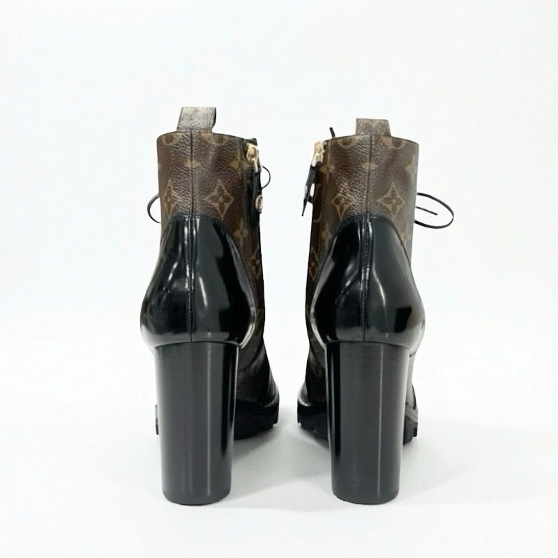 Louis Vuitton Star Trail Line Monogram Boots Short Shoes Leather Patent — view 5