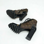 Louis Vuitton Star Trail Line Monogram Boots Short Shoes Leather Patent — view 6