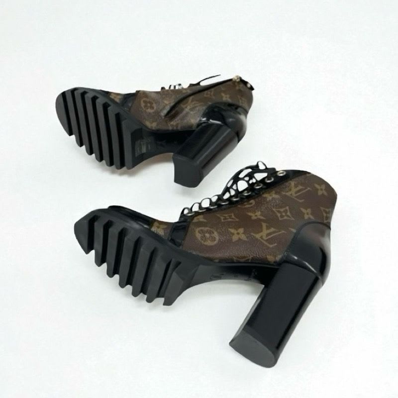 Louis Vuitton Star Trail Line Monogram Boots Short Shoes Leather Patent — view 6