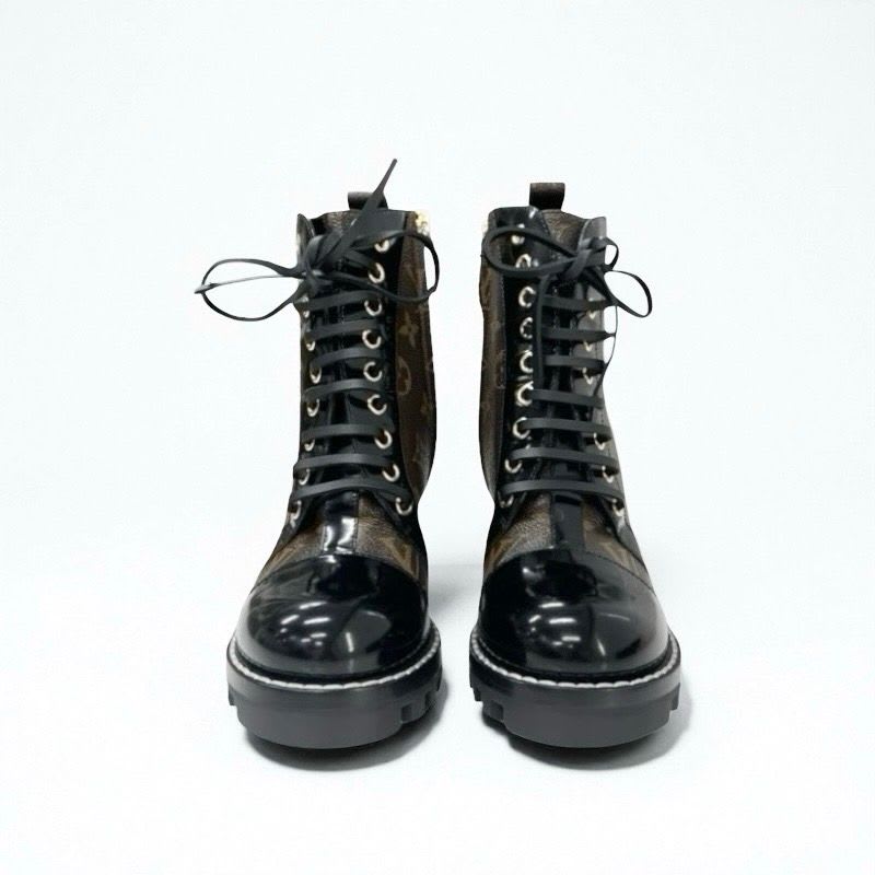 Louis Vuitton Star Trail Line Monogram Boots Short Shoes Leather Patent — view 2
