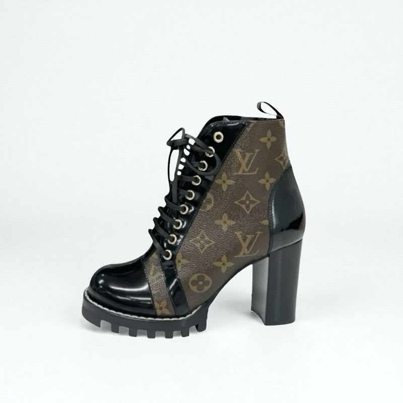 Louis Vuitton Star Trail Line Monogram Boots Short Shoes Leather Patent — view 3
