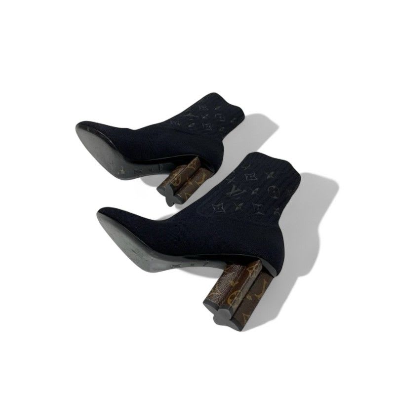 Louis Vuitton Silhouette Line Monogram Boots Short Shoes Fabric Leather — view 6