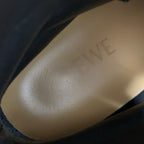 Loewe Boots Short Shoes Leather Black Logo Lace Up Combat — view 7