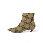 Gucci Boots Short Shoes Canvas Beige Brown Balenciaga GG Logo — view 3