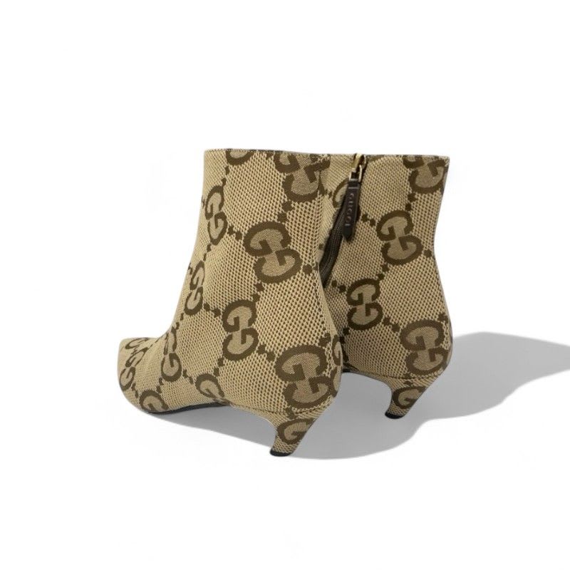 Gucci Boots Short Shoes Canvas Beige Brown Balenciaga GG Logo — view 4