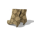 Gucci Boots Short Shoes Canvas Beige Brown Balenciaga GG Logo — view 4