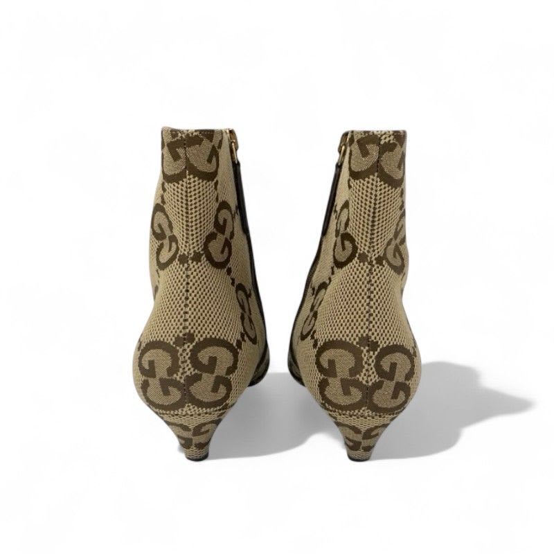Gucci Boots Short Shoes Canvas Beige Brown Balenciaga GG Logo — view 5