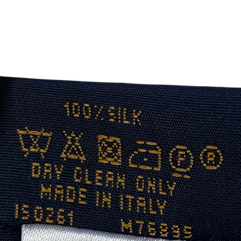 Louis Vuitton Current Twilly Silk Monogram Logo All Over Pattern Pink Blue — view 5