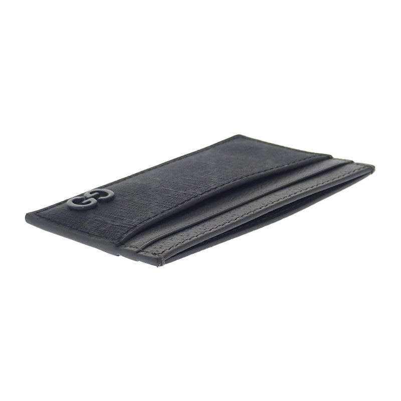 Gucci Bicolor GG Facqc 1048 Card Case Supreme Canvas Black Men — view 6
