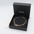 Chanel Double Necklace C20 Coco Mark Faux Pearl Rhinestone Accessory — view 7